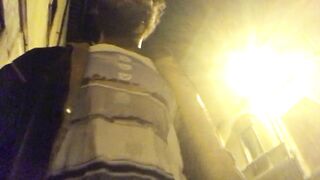 walking around Italy Public with Cock and Balls out - Rock Mercury