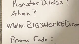 TOY TEST - Big Shocked To Tetsu huge dildo Mature MILF BBW chubby mom monster