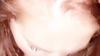 Thick Milf gives blowjob the  gets pounded hard by her bf then cumshot