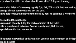 Deep anal pegging with Mr Hankey Serpentine Dildo XL - Collaborative Cum Challenge