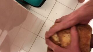fucking bread with cum