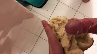 fucking bread with cum