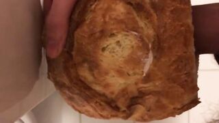fucking bread with cum