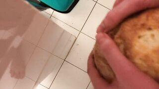 fucking bread with cum