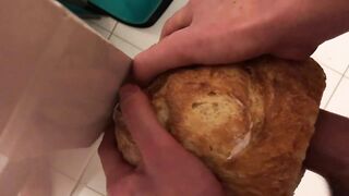 fucking bread with cum