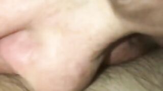 Bbw sucks on my cock