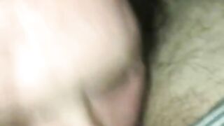 Bbw sucks on my cock