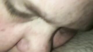 Bbw sucks on my cock