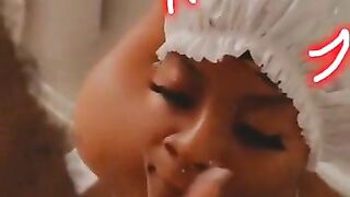 Sucking him before my golden shower