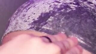 Hot blonde gives him a bj until creampie while getting fingered