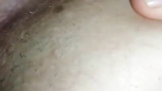 The vibrator enters the 18-year-old's tight anal