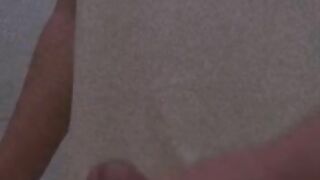 Super fast handjob with massive cumshot