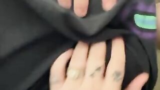 sneaky wife Sylvia takes video of juicy ass and titties without husband knowing