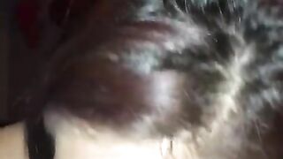 Beautiful teen slut gives sloppy blowjob to huge black cock ( bigscooter93 ) only fans