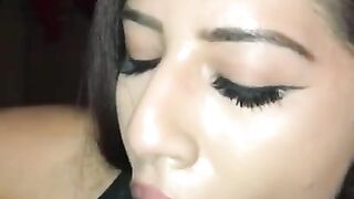 Beautiful teen slut gives sloppy blowjob to huge black cock ( bigscooter93 ) only fans