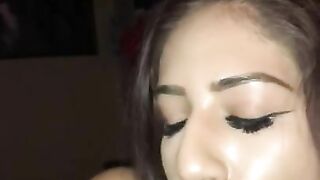 Beautiful teen slut gives sloppy blowjob to huge black cock ( bigscooter93 ) only fans