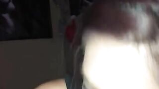 Beautiful teen slut gives sloppy blowjob to huge black cock ( bigscooter93 ) only fans