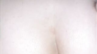 Sweet pussy rubbing against a huge cock