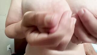 Milf loving her nipples being bitten