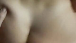 Petite Tinder Date Rubs Pussy During Doggy and Squirts On His Cock