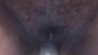 GG Melons riding dildo on toilet