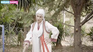 Greek village wife anal fuck with her neighbor when her husband is on the field