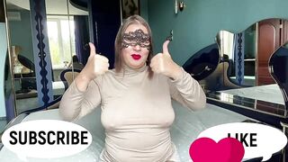 BBW Moms show her wide open pussy, ass hole, anal training