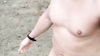 naked on public beach