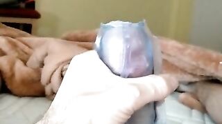 Fleshlight masturbation huge cumshot