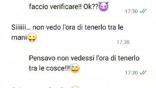 Parlo con la moglie del cornuto 1 parte Chat Whatsapp
