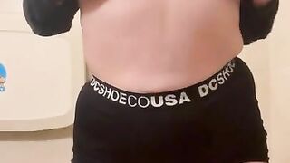 Cumming Hard In Public Restroom