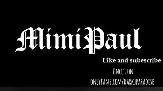 jerking off my strap-on I cum hard moaning. Uncut on onlyfans @dark.paradise