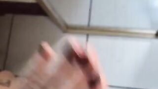 jerking off my strap-on I cum hard moaning. Uncut on onlyfans @dark.paradise