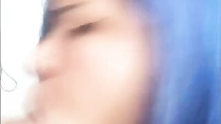 Fucking E-Girl Nynna Butterfly's Pussy Hard in the Office and Cumming in Your Mouth