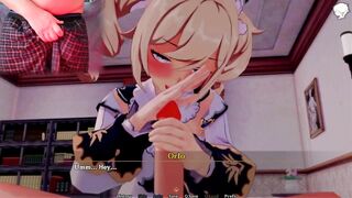 Genshin Impact Barbara Handjob