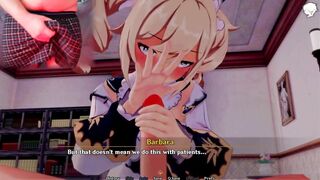 Genshin Impact Barbara Handjob