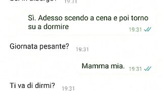 Chat erotica con la porca di mia moglie - Dialoghi italiani