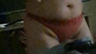 Step mom with huge massive ass get fucked through panties by step son without condom