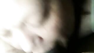 Married BBW sucking BBC while her husband at work