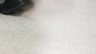 Step mom in bikini cleaning floor in the kitchen get fucked by step son