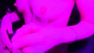 Japanses sex establishment play sexual activity (at a brothel) involving body lotion and an air matt