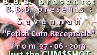 2019 Savannah Cum Receptacle + tit pour CUMSHOT only variant