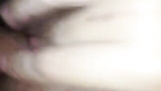 Rubbing my pussy while my husband fucks me