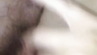 Rubbing my pussy while my husband fucks me