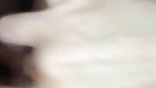 Rubbing my pussy while my husband fucks me