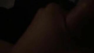 Hiding in the dark to cum