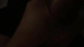 Hiding in the dark to cum