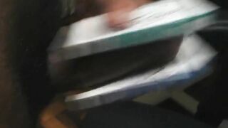 I try to cum on the Vogue cigarette pack and miss it