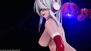 【MMD R-18 SEX DANCE】HAKU HOT RED SUIT TASTY PERFECT SWEET HOT ASS DESTINATION [BY] Orion DobleDosis
