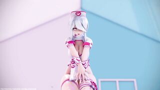 【MMD R-18 SEX DANCE】HAKU HOT NURSE DELICIOUS PERFECT BUTTOCKS DREAMIN OF YOU [BY] Orion DobleDosis
